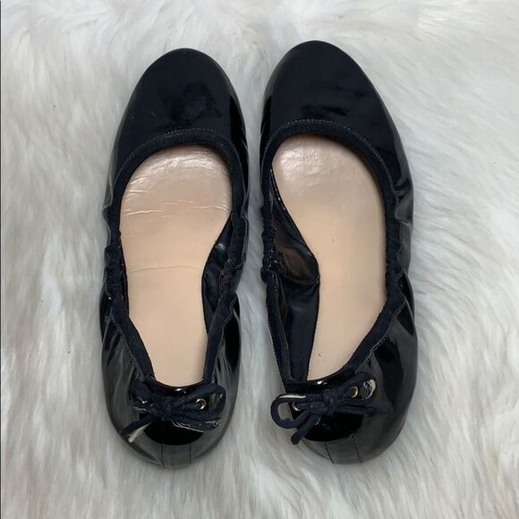 Cole Haan Ashlynn  Black Patent Ballet Flats Sz 8 - Picture 3 of 9